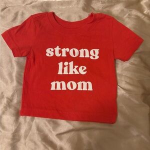 Red Kids T-Shirt - Strong Like Mom